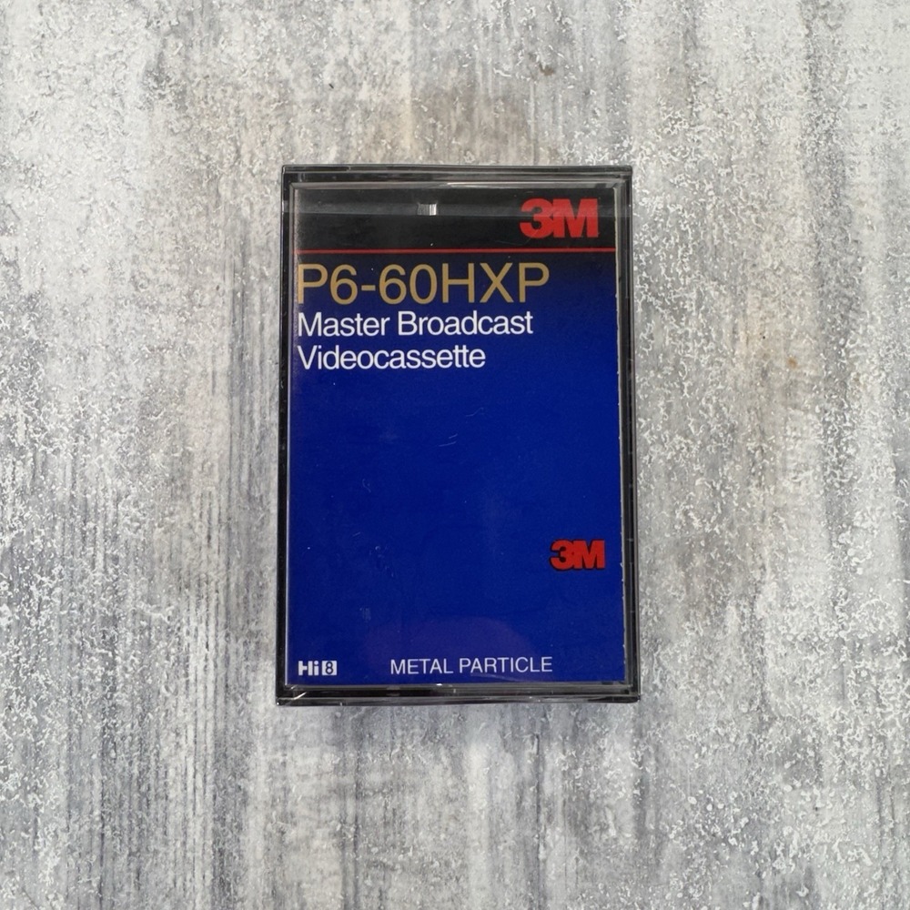 3M P6-60HXP Hi8 Master Broadcast Videocassettes Metal Particle